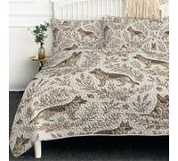 BlessLiving German Shepherd Quilt Set Microfiber Dog Lover Bedding with Neutral Floral Pattern for Bedroom Decor, Soft Lightweight Pet Inspired Bedspread with Pillow Shams, Machine Washable, King