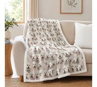 BlessLiving Throw Blanket, Animal Reversible, Twin