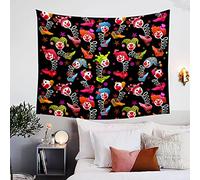 BlessLiving Vintage Clown Tapestries 3D Jack in The Box Colorful Printed Wall Hanging Kids Teens Boys Tapestry for Living Room Bedroom Dorm, (59 x 51 Inches)