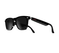 BLESSOURCE Smart Bluetooth Audio Glasses for Men & Women, Open-Ear Stereo Speakers & Dual Mic, Polarized UV Protection Sunglasses with Blue Light Filter (E13-B)