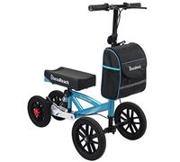 BlessReach Knee Scooter, All Terrain Foldable Knee Scooter Walker, Disc Brake Knee Walker for Foot Injuries Compact Crutches Alternative