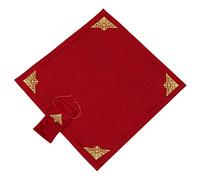 BLESSUME Altar Tarot Table Cloth for Reading Wicca Square Divination Velvet Cloth with Tarot Pouch