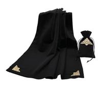 BLESSUME Altar Tarot Table Cloth for Reading Wicca Square Divination Velvet Cloth with Tarot Pouch