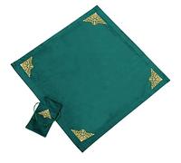 BLESSUME Altar Tarot Table Cloth for Reading Wicca Square Divination Velvet Cloth with Tarot Pouch