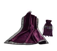 BLESSUME Altar Tarot Table Cloth with One Pouch, One Size (Purple)