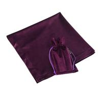 BLESSUME Atar Tarot Table Cloth with One Pouch (Purple)