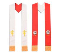 BLESSUME Church Pastor Reversible Stole with Tassels