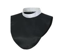 BLESSUME Clergy Shirt Collar Dickey Unisex Detachable Priest Bib Collar (One Size, Black)