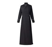 BLESSUME Clergy Women Cassock Anglican Pulpit Robe Adult Chasubles Vestments Black
