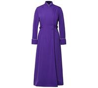 BLESSUME Clergy Women Cassock Anglican Pulpit Robe Adult Chasubles Vestments Purple