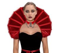 BLESSUME Gothic Lace Stand Up Collar,Victorian Standing Queen Mesh Collar for Halloween Costume