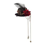 BLESSUME Gothic Steampunk Mini Hat Hair Clip Women Head Accessories (C)