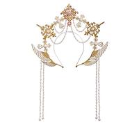BLESSUME Halo Crown Mary Goddess Headband Women Halloween Costume Headpiece (Gold 16), Gold, 1 Count (Pack of 1)