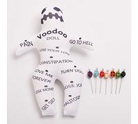 BLESSUME Magic Voodoo Doll with 7 Skull Pins