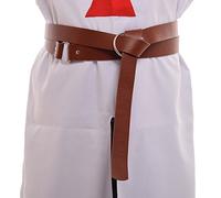 BLESSUME Medieval LARP Reenactment Viking Battle Knight Belt Wrap, M, Brown