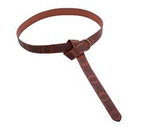 BLESSUME Medieval LARP Replica Viking Battle Knight Belt PU Leather, 165 cm, brown 2, One Size