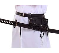BLESSUME Medieval Rapier Frog Holster with Belt Cross Lacing Holder Belt for 2 Swords