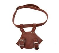 BLESSUME Medieval Rapier Frog Holster with Belt Cross Lacing Holder Belt (Style#4) Brown