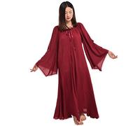 BLESSUME Medieval Renaissance Dress Faire Celtic Chemise Under Dress (Weinrot, L)