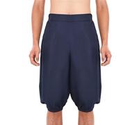 BLESSUME Medieval Trousers Renaissance Pirate Viking Pants Men Fancy Costume (L,Dark Blue)