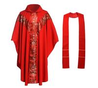 BLESSUME Priest Chasuble Embroidered Vestments Altar Mass Vestments