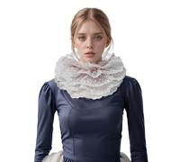 BLESSUME Renaissance Ruffle Collar Elizabethan Ruffle Collar, S