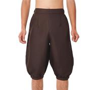 BLESSUME Retro Colonial Pants Renaissance Mens Knicker Pants Breeches, Brown, L