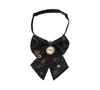 BLESSUME Steampunk Bowtie Gears Cosplay Accessories, One Size (Black 2)