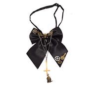 BLESSUME Steampunk Bowtie Gears Cosplay Accessories, One Size (Black 4)