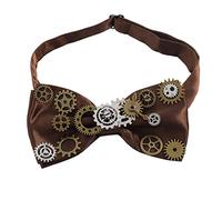 BLESSUME Steampunk Bowtie Gears Cosplay Accessories, One Size (Brown)