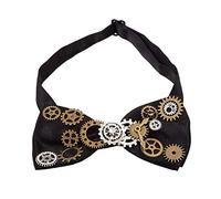 BLESSUME Steampunk Bowtie Gothic Fancy Dress Neckwear (Black)