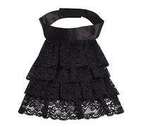 BLESSUME Steampunk Jabot Costume Accessory, Big Black Victorian Jabot