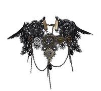 BLESSUME Steampunk Lace Choker Necklace (2)(Size: One Size)