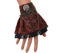 BLESSUME Steampunk Lace Cuff Bracelet, Taille unique, Polycarbonate