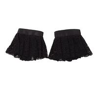 BLESSUME Steampunk Lace Cuffs Costume Accessory, Big Black Victorian Cuffs