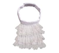 BLESSUME Steampunk Lace Jabot White