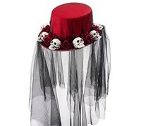 BLESSUME Steampunk Skull Hat Unisex Fancy Dress Top Hat for Carnival, Halloween, Theme Party