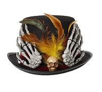 BLESSUME Steampunk Top Hat with Goggles,Unisex Gothic Cylinder Hat for Carnival, Halloween, Themed Party