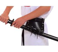BLESSUME Swords Black Frog Holster with Belt Medieval Rapier Cross Lacing Holder Belt (Style#6)