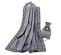 BLESSUME Tarot Table Cloth Divination Wicca Velvet Altar Cloth with Tarot Pouch