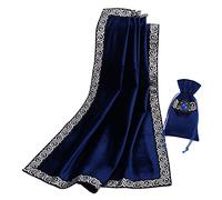 BLESSUME Tarot Table Cloth Divination Wicca Velvet Altar Cloth with Tarot Pouch