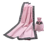 BLESSUME Tarot Table Cloth Divination Wicca Velvet Altar Tablecloth with Tarot Pouch, One Size