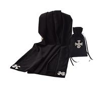 BLESSUME Tarot Tablecloth with Tarot Bag ... (Black)(Size: One Size)