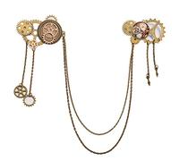 BLESSUME Unisex Steampunk Hair brooch (Brooch 1)(Size: One Size)