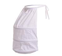 BLESSUME Victorian Crinoline Petticoat Bustle White