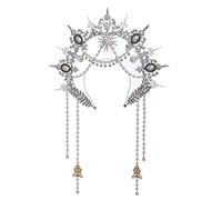 BLESSUME Women's Mary Halo Headband Crown Goddess, Halloween Costume Headpiece, Silver 7