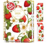 BLESWIN 2025 Diary, A5 Planner with 12 Months Academic Diary Spiral Bound, Jul.2025-Jun.2026, Diary A5 Week to View with Bookmark, Weekly & Monthly Planner with Inner Pocket for Office School