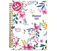 BLESWIN 2026 Planner, 12 Months A5 Diary Week to View, JAN.2026-DEC.2026, Weekly Organiser Notebook, Weekly Planner Spiral Bound with Inner Pocket, Academic Diary for Life Work