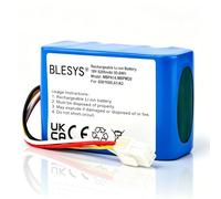 BLESYS 18 V 5200 mAh MBPM20 Replacement Battery for Robotic Lawnmower, Li-Ion Battery Compatible with MOVA 600/1000, ViAX 250/500 and LiDAX Ultra 800/1200/1600