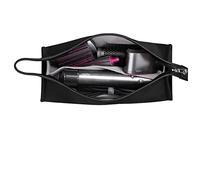 BLESYS HENGSI Travel Storage Bag for Dyson Airwrap/Supersonic Hair Dryer and Attachments (Waterproof PU Leather-Black)